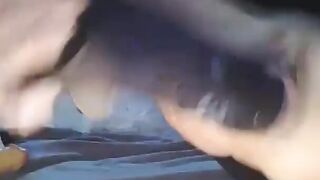 Fucking african vibrator and Squirting like fountaine
