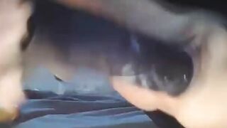 Fucking african vibrator and Squirting like fountaine