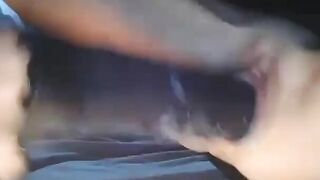 Fucking african vibrator and Squirting like fountaine