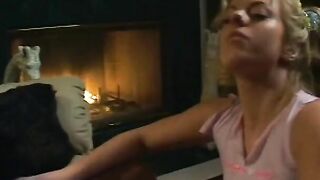 Prodigy fan penetrates young blonde cunt with mouth with tiny titted