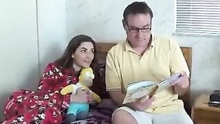 Dad fucks not Daughter after Bedtime Story