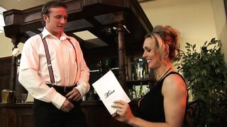Fit stud nails a Goddess blonde on the floor