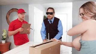 Chubby ex-wife banged! by delivery dude