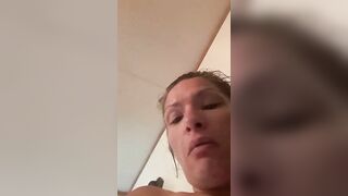 X having fun with her self