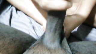 No Mercy for his penis and nuts – babe gf give rough hand job