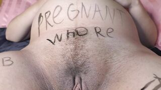 Huge boob wifey inside pantyhose getting her first crazy body writing
