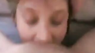 cuckqueen submissive given tongue and spermed