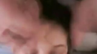 cuckqueen submissive given tongue and spermed