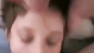 cuckqueen submissive given tongue and spermed