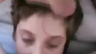 cuckqueen submissive given tongue and spermed