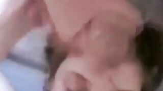 cuckqueen submissive given tongue and spermed