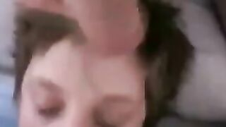 cuckqueen submissive given tongue and spermed