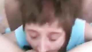 cuckqueen submissive given tongue and spermed