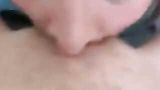cuckqueen submissive given tongue and spermed
