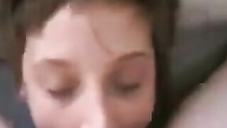 cuckqueen submissive given tongue and spermed