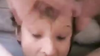 cuckqueen submissive given tongue and spermed