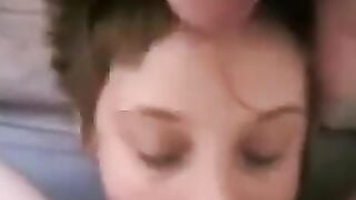cuckqueen submissive given tongue and spermed
