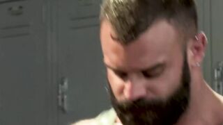 RagingXXX.com - Muscular daddies' threesome with fucking and rimming