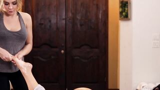ALL WOMEN RUBS - Goddess Masseuse Blair Williams Takes Care Of Gina Valentina's Soak Twat FULL SEX TAPE
