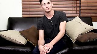 BoyObsession.com - Elijah West's cute nervous stroke show ends with cum and toy fun