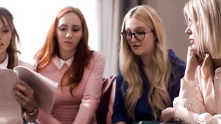 GIRLSWAY - Conservative Pristine Edge and Her Best Friends Fucked Each Other During School Seen