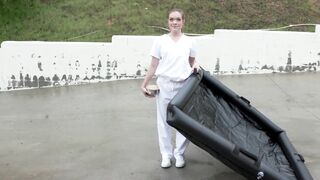 NURU RUBS - Cutie Masseuse Katie Kush Deepthroats And Fucks Her Client To Relieve His Back Problems