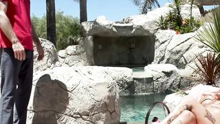 OUT OF THE FAMILY - Big Boobed Inked Stepsister Kitana Montana Fucks With Her Step-Sibling By The Pool