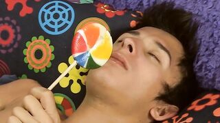 Lucky boy Daniel Claymoore takes a cum in his mouth from his handsome friend