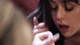 TRANSFIXED - Transexual Driver Jade Venus Shoots a Long Cum Load inside Whitney Wright's Mouth During Foreplay