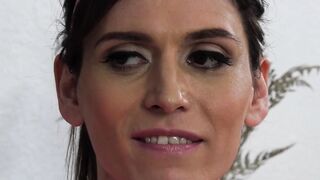 TRANSFIXED - Thirsty Sports Channel Host Assfucks Lady Boy Soccer Player Korra Del Rio During Interview