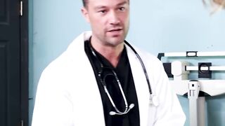 Doctor Beaux Matthews cures Skylar Finchs fatigue after a hardcore bareback ass fucki