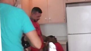 CodyVictorXXX.com - Tattooed hunks Donny and Ray fucking hard and raw in the kitchen