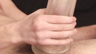 BobAuntie.com - Hung jock fucks fleshlight before explosive cumshot