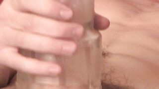 BobAuntie.com - Hung jock fucks fleshlight before explosive cumshot