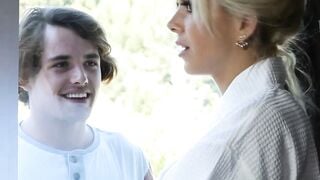 ADULT TIME - Vulgar Stepson Lets His Huge Titty Stepmom Nina Elle Offer Him A Nuru Strokes PART one+two