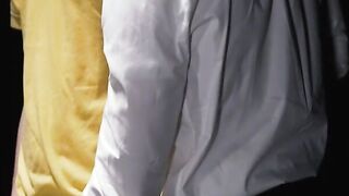 Hot Tyler Tanner shoots load while getting dildo fucked with suited Tucker Barrett