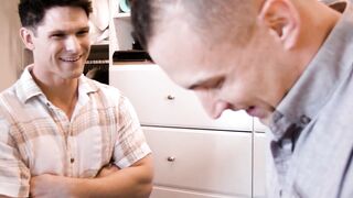 ADULT TIME - Devin Franco ALMOST CAUGHT Receiving ANAL JIZZED From Homosexual Stepbro-Inside-Law! FULL VIDEO