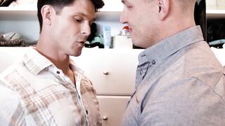 ADULT TIME - Devin Franco ALMOST CAUGHT Receiving ANAL JIZZED From Homosexual Stepbro-Inside-Law! FULL VIDEO
