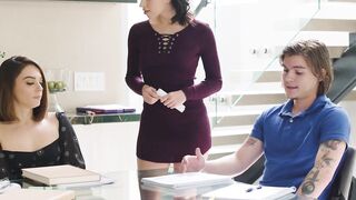 MODERN-DAY SINS - Frustrated Professor Alex Coal Has Three-Way With Misbehaving Hormonal Students