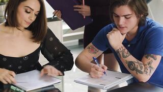 MODERN-DAY SINS - Frustrated Professor Alex Coal Has Three-Way With Misbehaving Hormonal Students