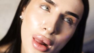 Goddess Latina Trap Loves Sucking Her Dildo Toy