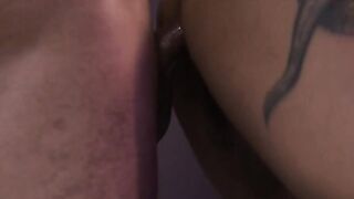 Watch Masseur bangs his TS customers ass on table
