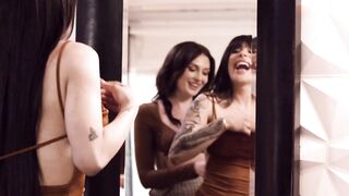 TRANSFIXED - Cis sluts Riding Big-Time Lesbo Ladyboy Bestie Eva Maxim's Huge Dick After Shopping