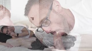 StepsonXXX.com - Naughty stepson Shae Reynolds joins his stepdads in gay 3way
