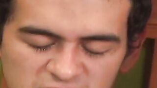 Latino amateur twink Damian gets slammed hard by Emanuel