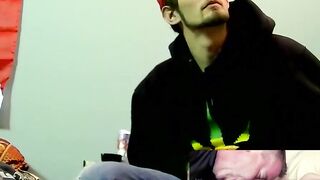 JoeSchmoeXXX.com - Karma jerks off his cock till it explodes in a massive cum load