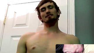 JoeSchmoeXXX.com - Karma jerks off his cock till it explodes in a massive cum load