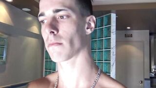 LatinoJuice.com - Inked guy Tattoo Boy wanks his cock intensely after a short photosh