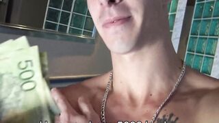 LatinoJuice.com - Inked guy Tattoo Boy wanks his cock intensely after a short photosh