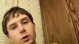 Straight thug talks to the camera while masturbating solo